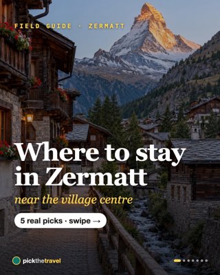 Where to stay in Zermatt, a pickthetravel carousel
